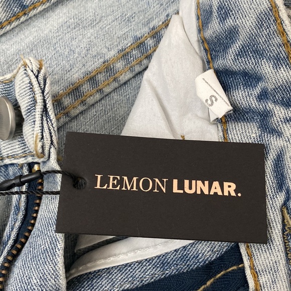 Embellished Light Blue Jean Shorts - Picture 3 of 4